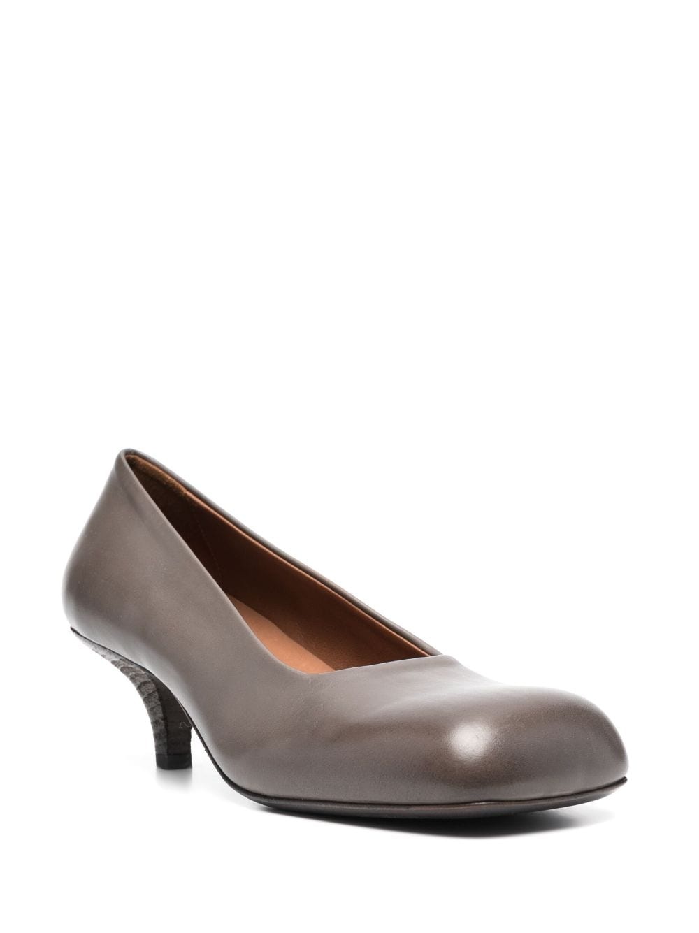 50mm square-toe leather pumps - 2