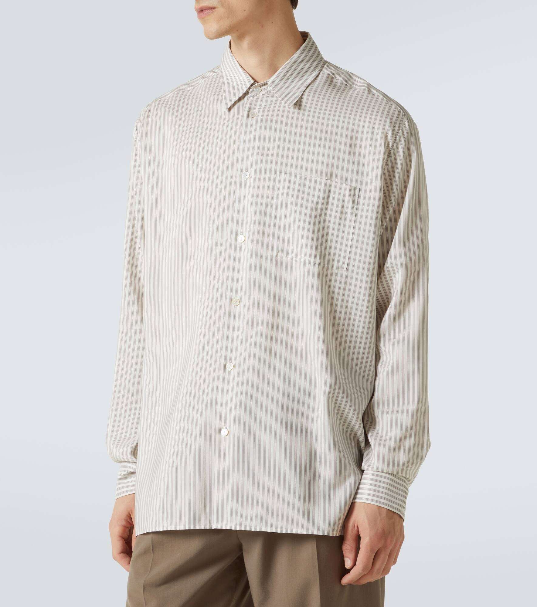 Feme striped silk shirt - 3