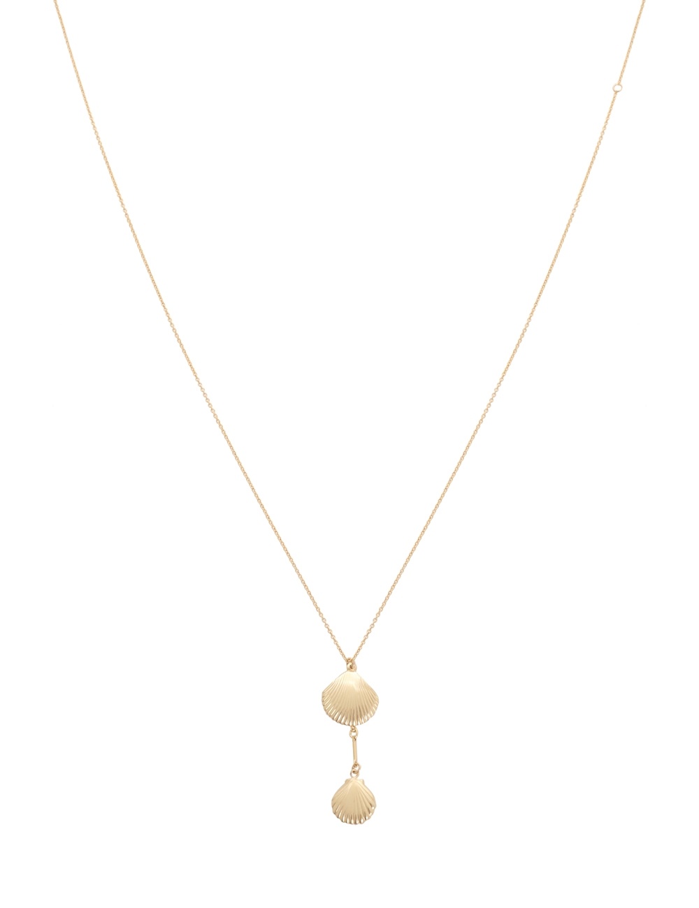 DOUBLE SHELL NECKLACE - 4