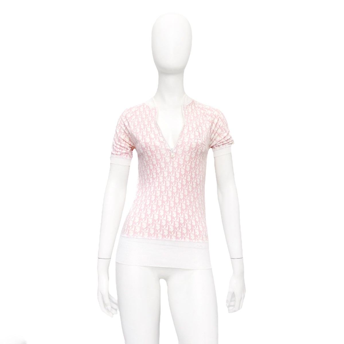 Dior Spring 2004 Galliano Pink Monogram Tee 38 - 1