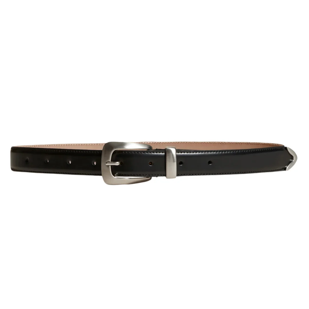 Silver & Black Benny Belt - 1