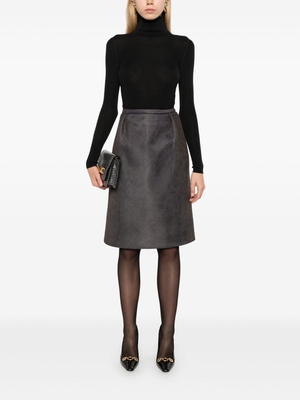 fitted rollneck jumper - 2