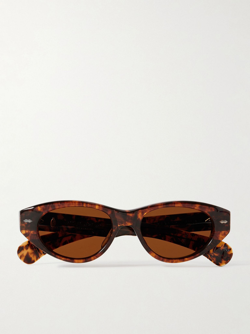 Krasner cat-eye tortoiseshell acetate sunglasses Tortoiseshell - 1