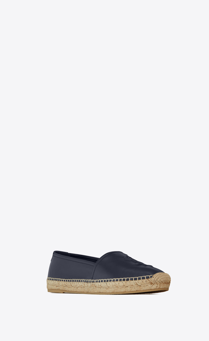monogram espadrilles in smooth leather 4