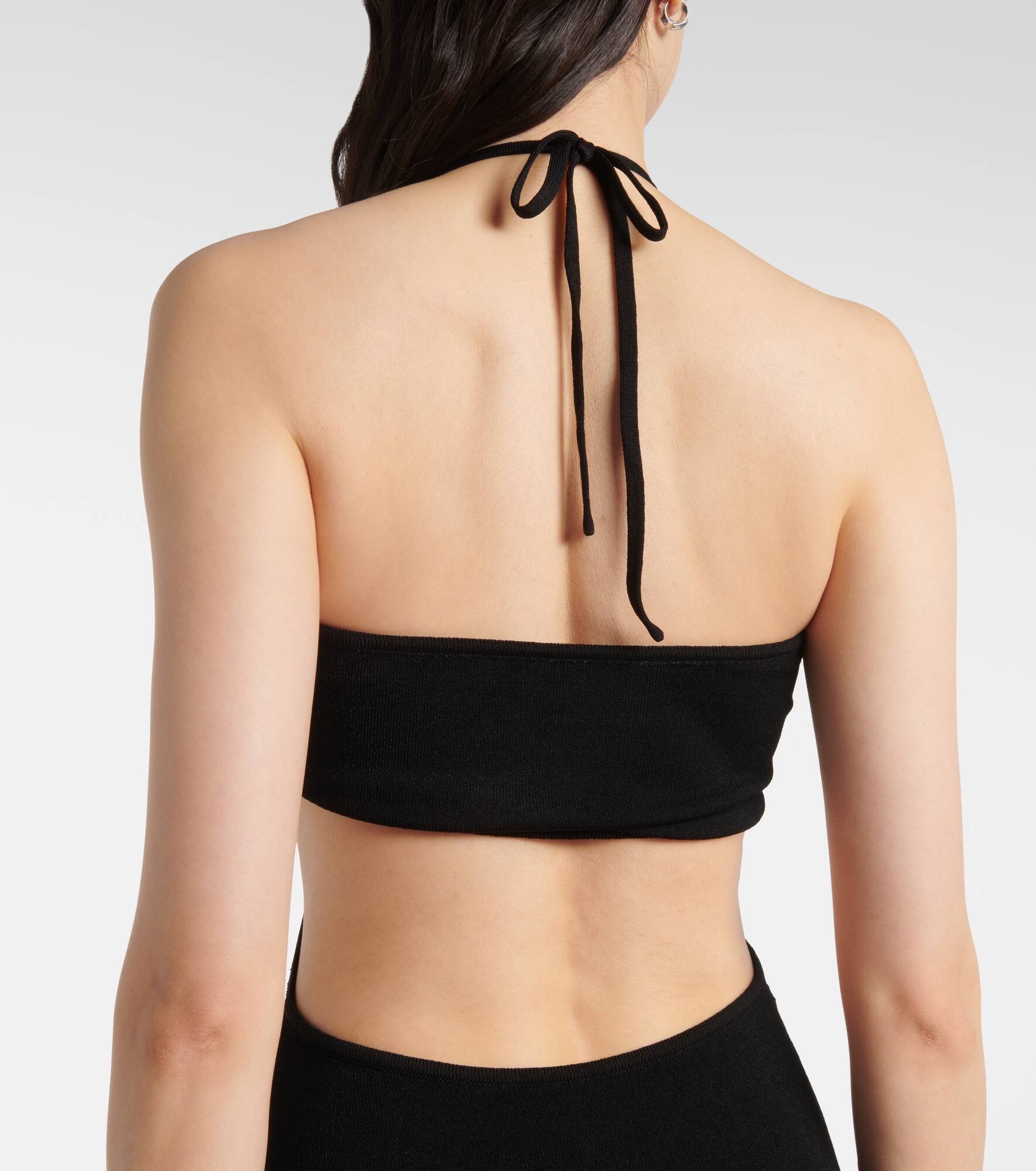 Halterneck maxi dress - 5