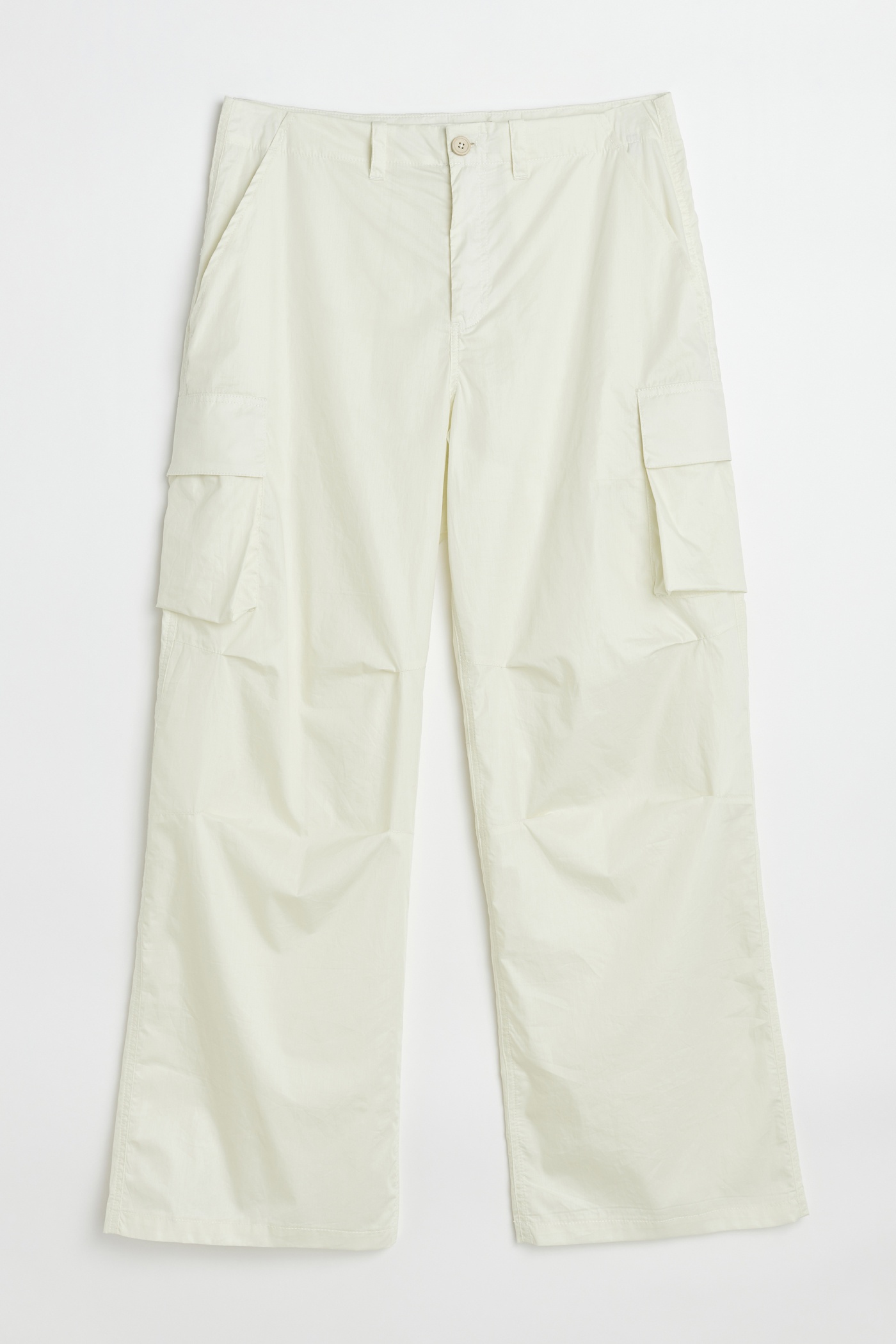 Peak Trouser Pearl Beige Cotton Chinz - 1