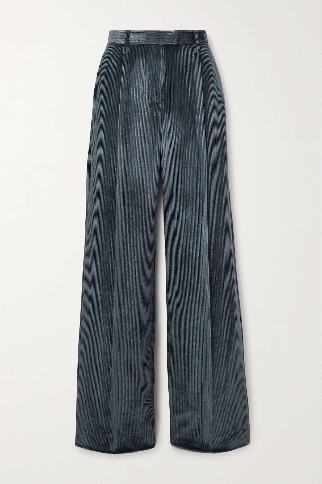 Corduroy wide-leg pants - 1