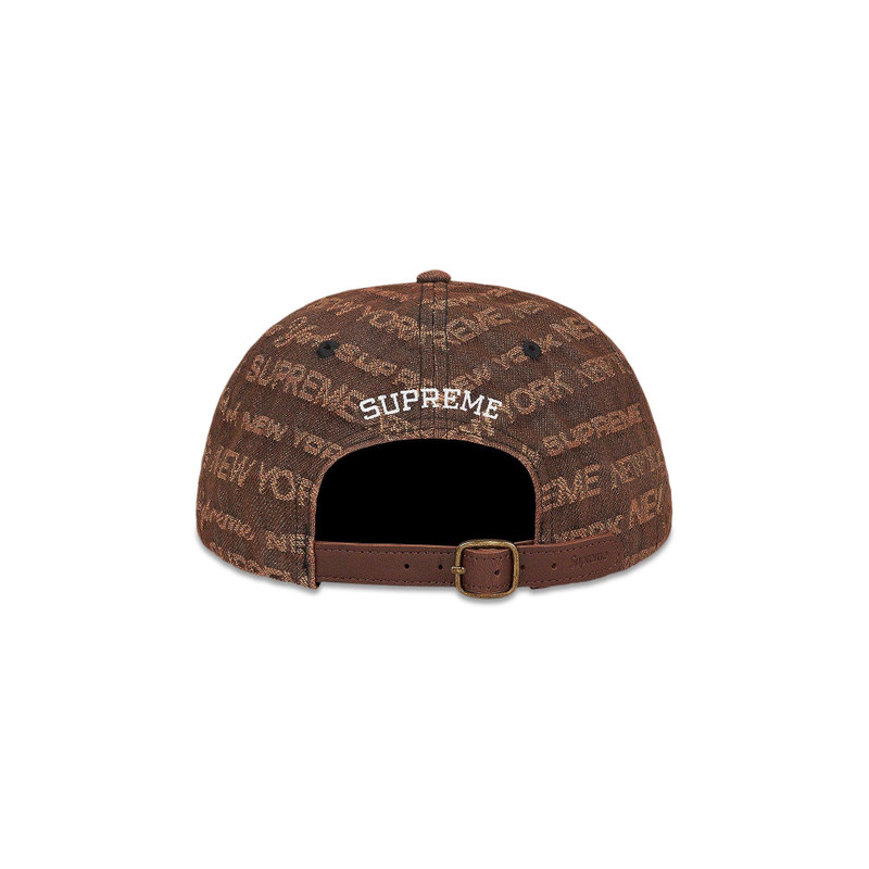 Supreme Supreme Multi Type Jacquard Denim 6-Panel 'Brown' outlook