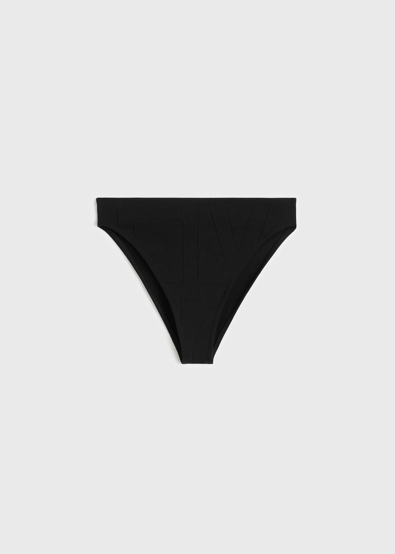 Pointelle bikini bottoms washed black - 1