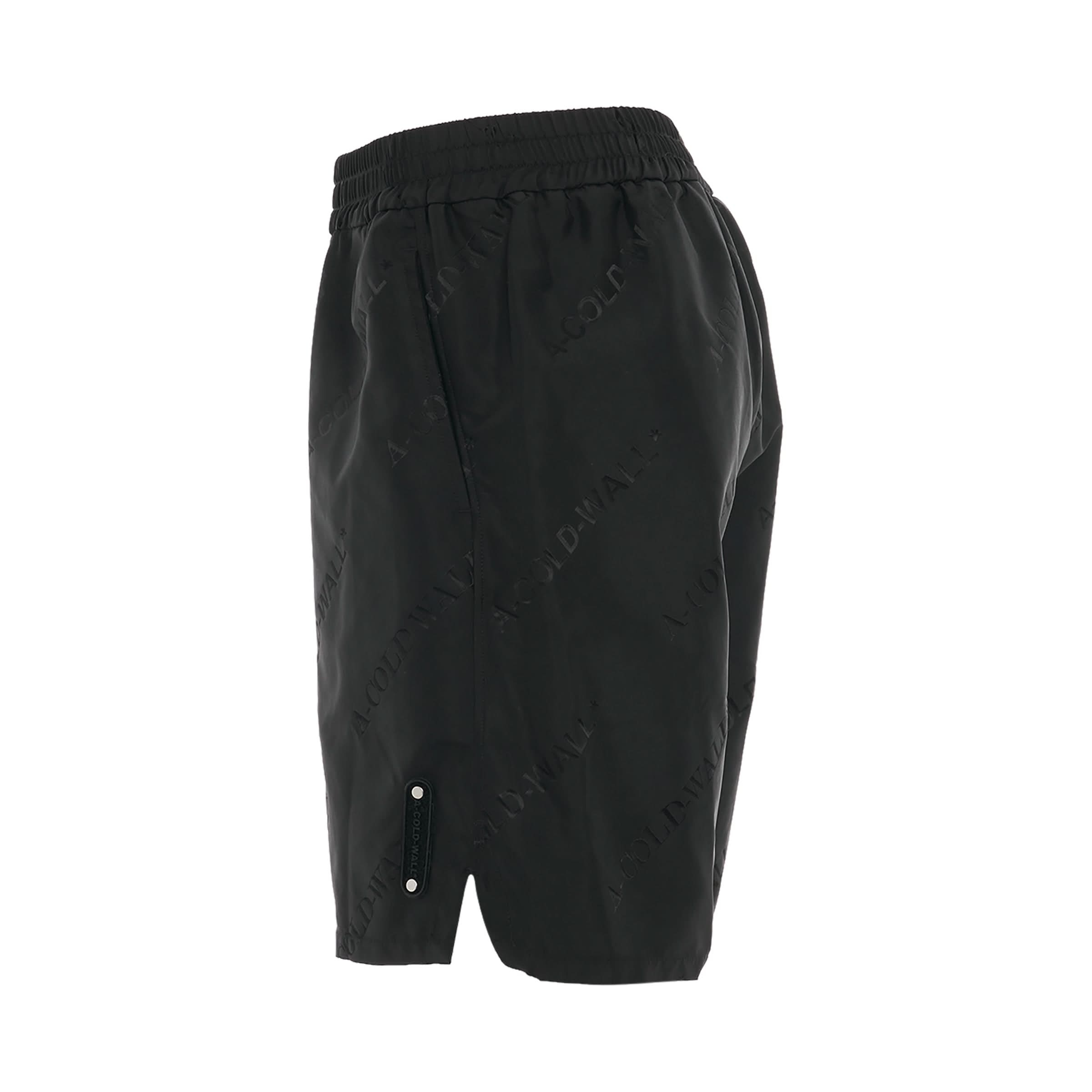 Monogram Shorts in Black - 3