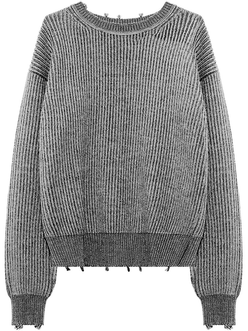 늑골 니트 crewneck 점퍼 1