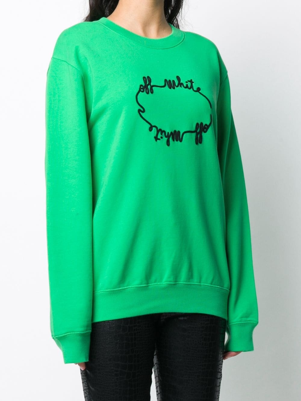 logo-embroidered relaxed-fit sweatshirt - 3