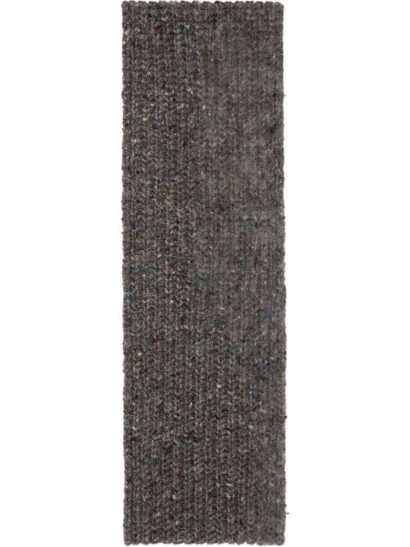 Gray Four Stitches Scarf 1