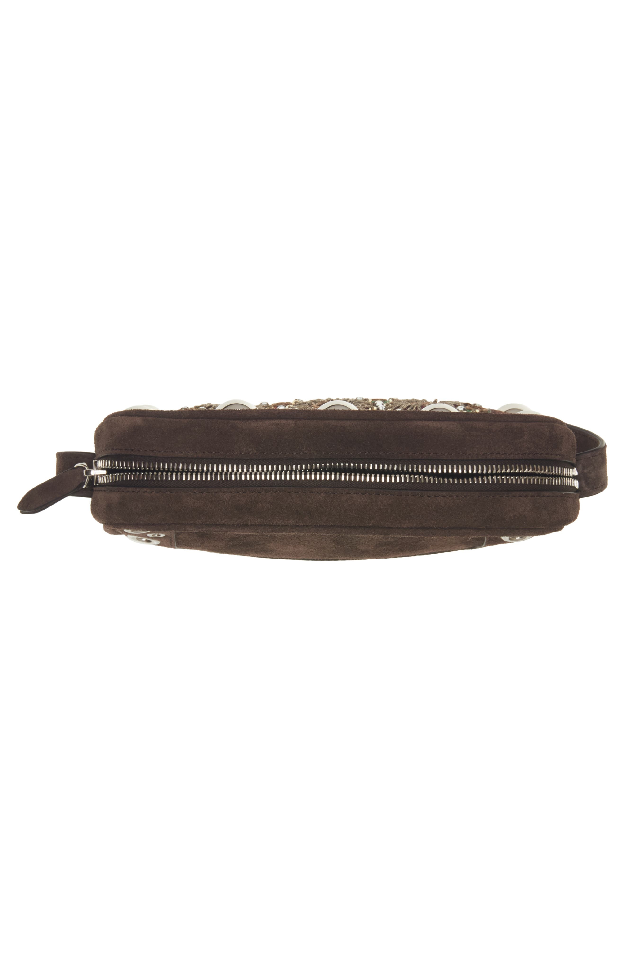 Valentino Garavani Nellcôte Leather Crossbody Bag in Multicolor/Testa Di Moro at Nordstrom - 4