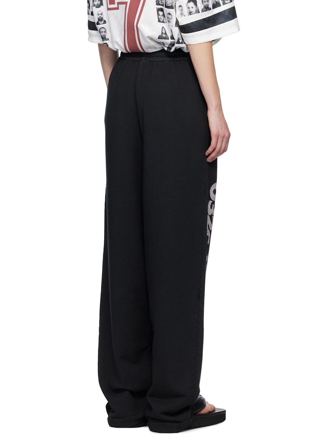 Black Outlaw Oversized Lounge Pants - 3