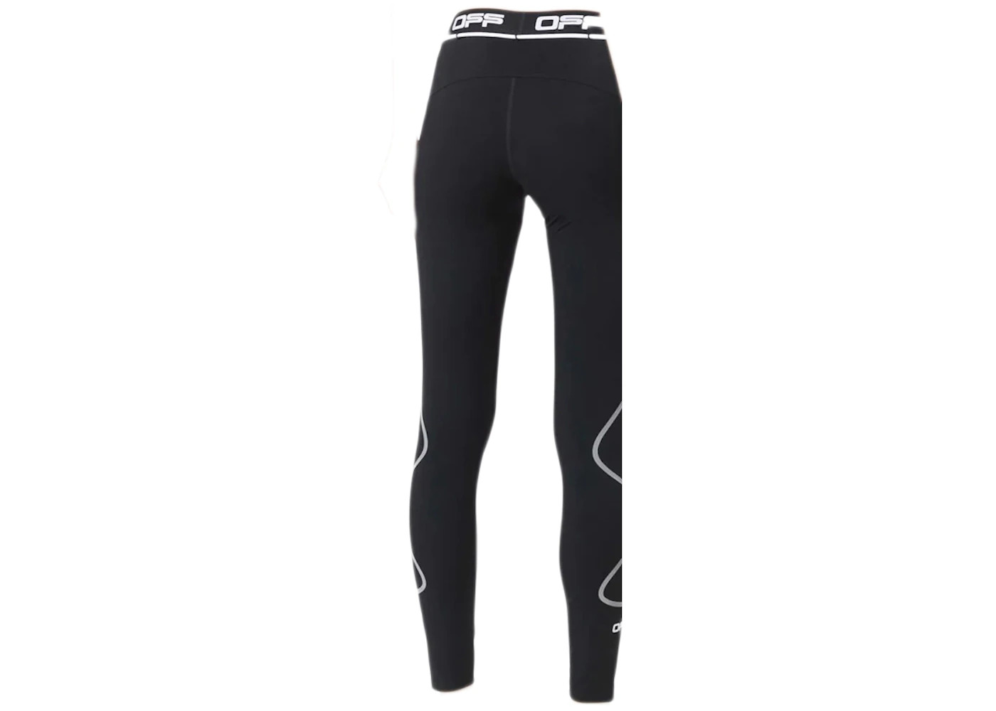 OFF-WHITE Active Logo Leggings Black/White - 2