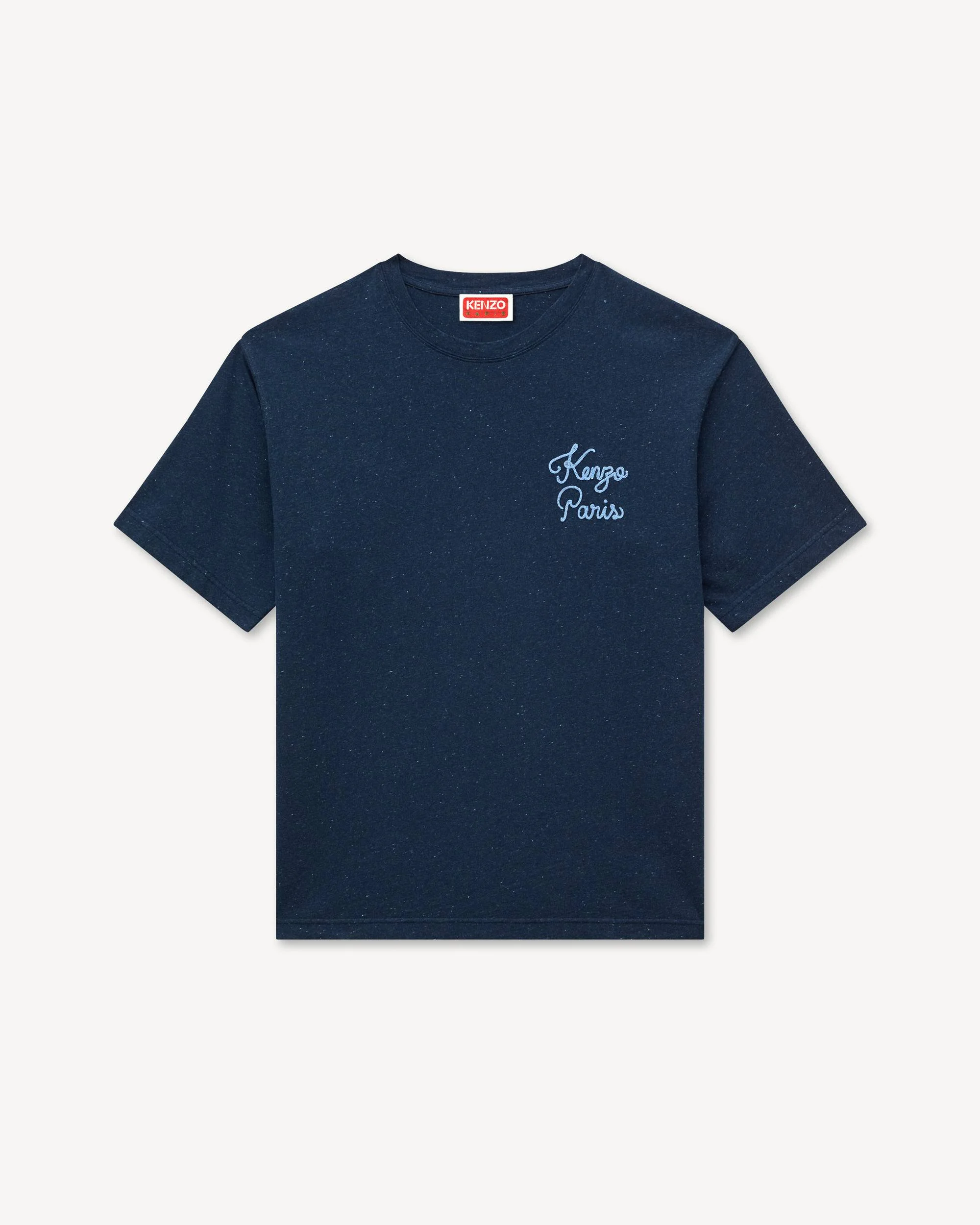 'KENZO Paris Chainstitch' embroidered T-shirt in cotton - 1