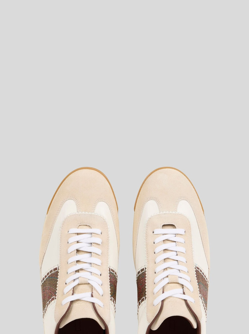 Etro LEATHER SNEAKERS WITH ARNICA INSERTS outlook