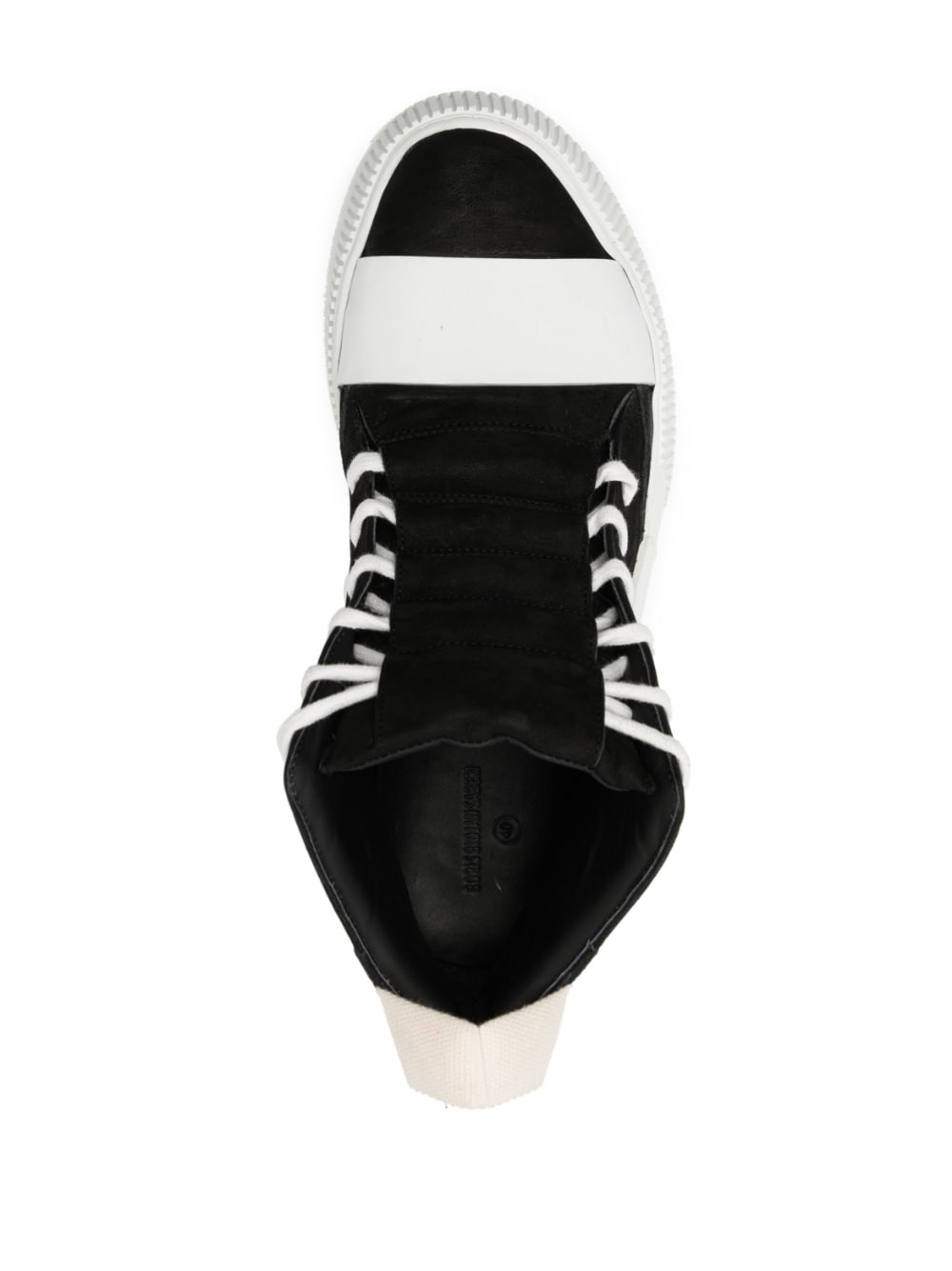 hi-top leather sneakers - 4