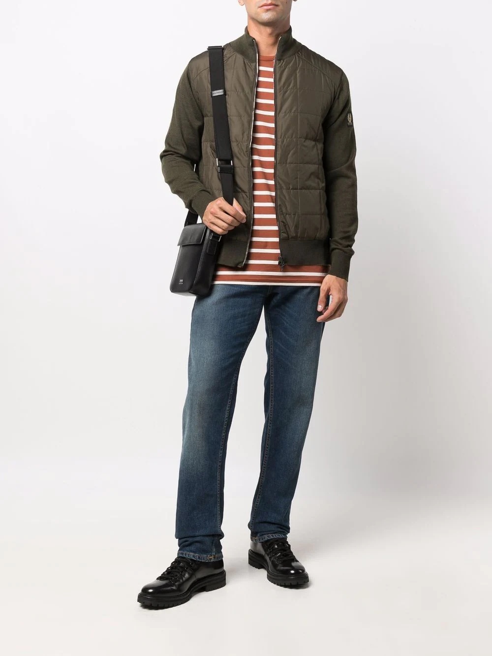 panelled quilted jacket - 2