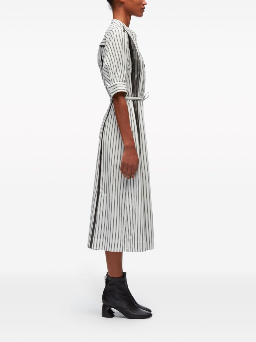 striped midi shirtdress - 4