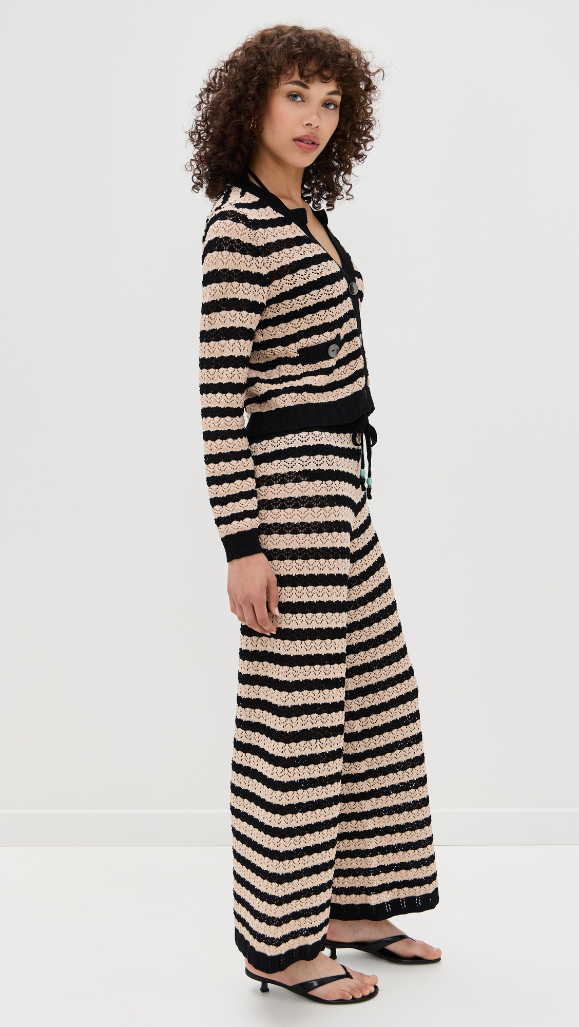 Orla Pointelle Knit Cardigan - 3