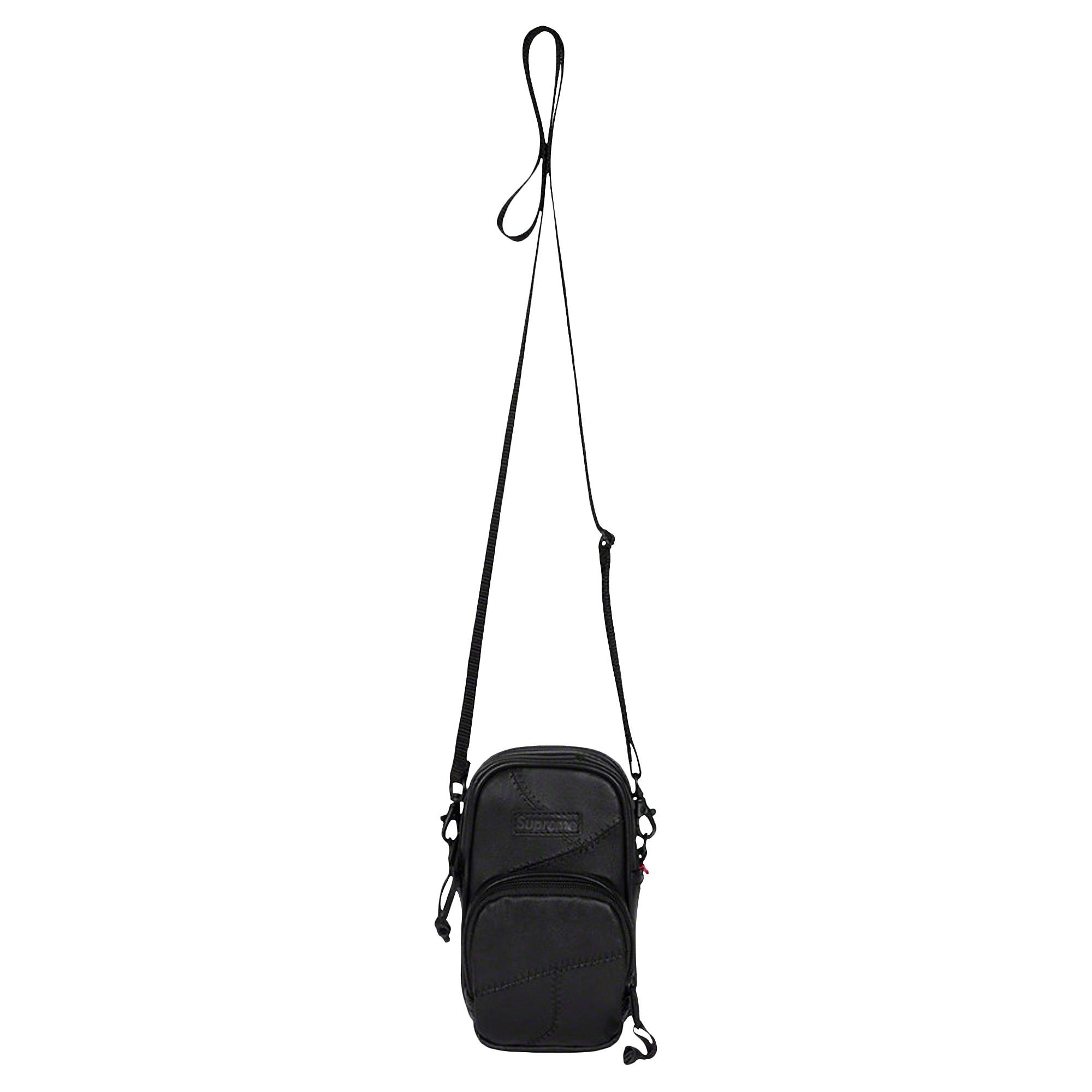 Supreme Patchwork Leather Small Shoulder Bag 'Black' - 1