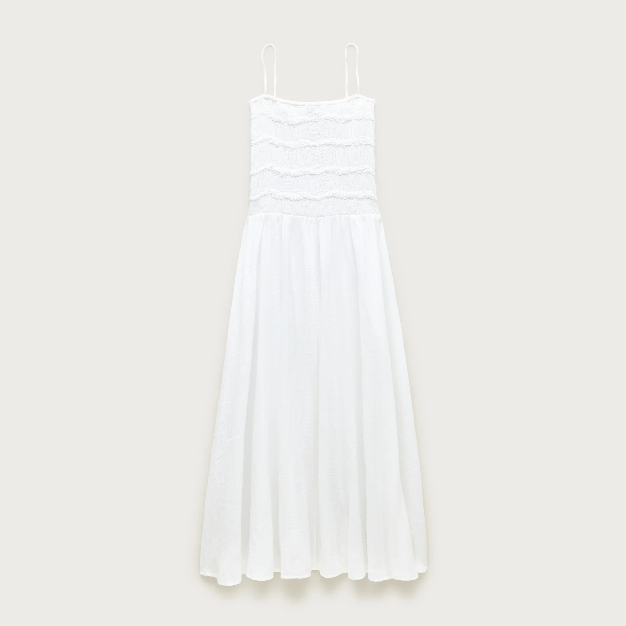 Wave maxi dress in sunny gauze - 1