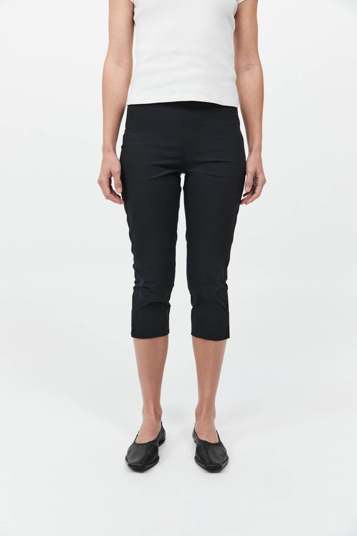 Slim Capri Pant - Black - 3