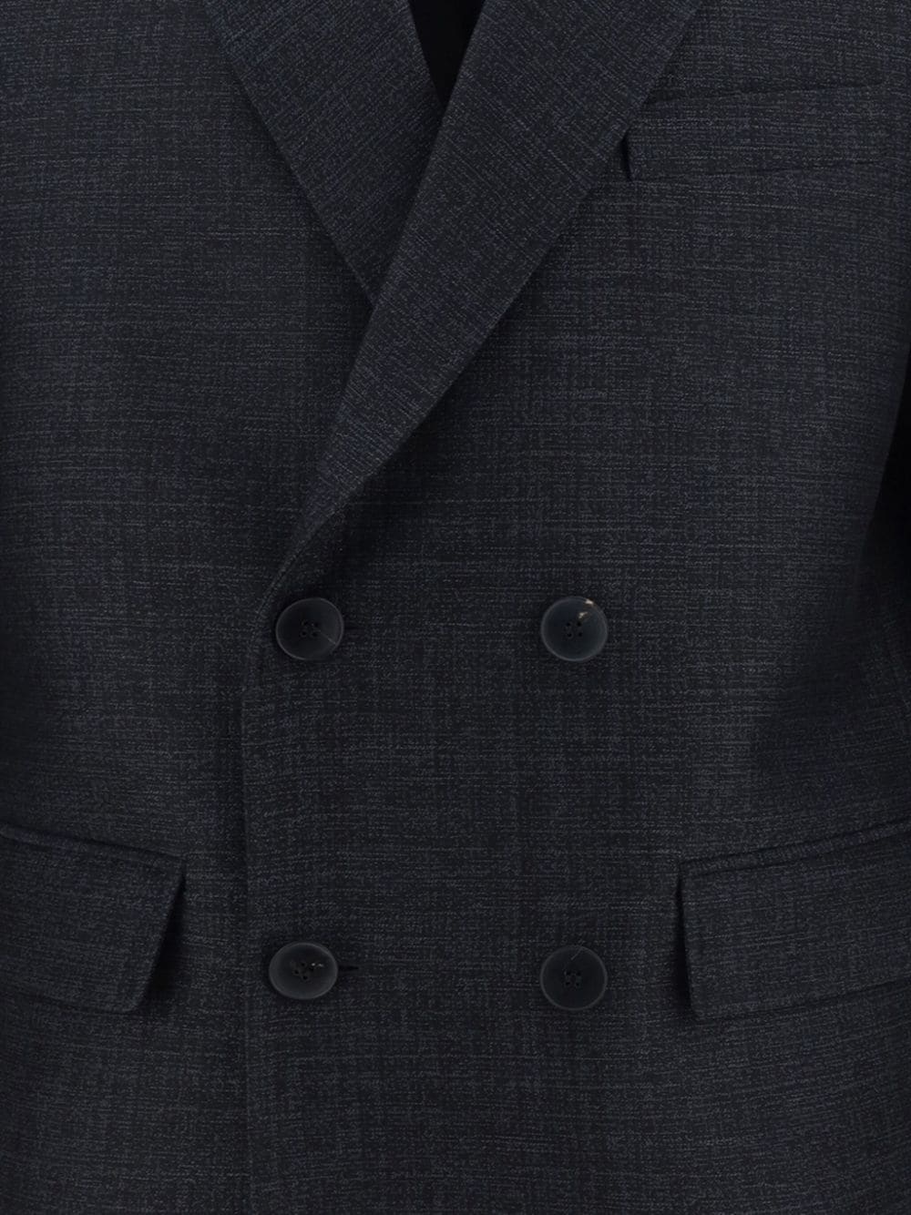 double-breasted wool blazer - 2