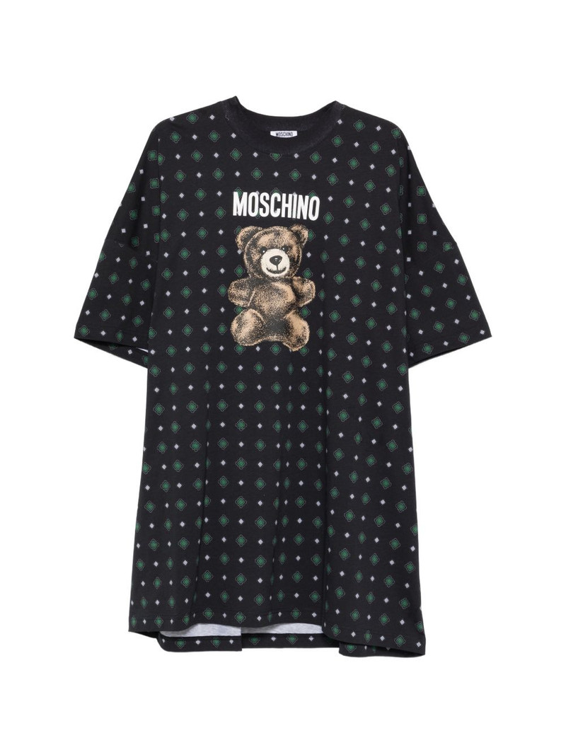 bear-print mini dress 1