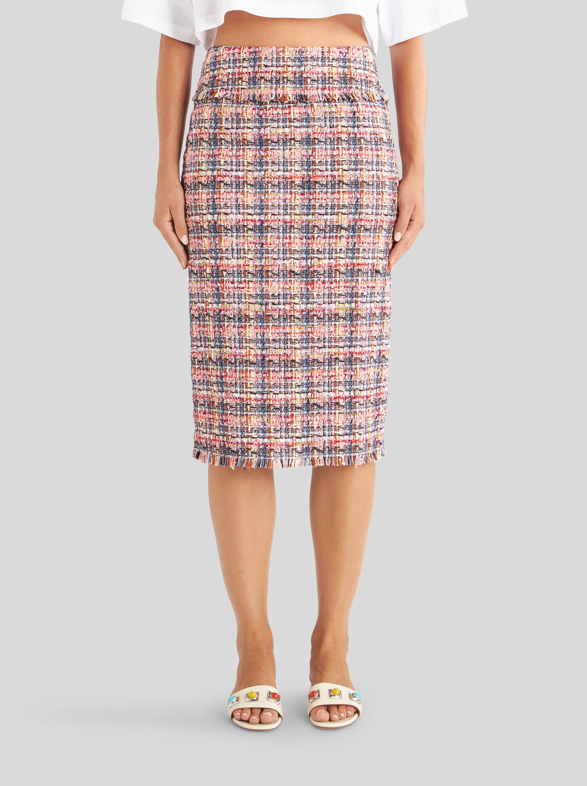 BOUCLÉ SHEATH SKIRT - 2