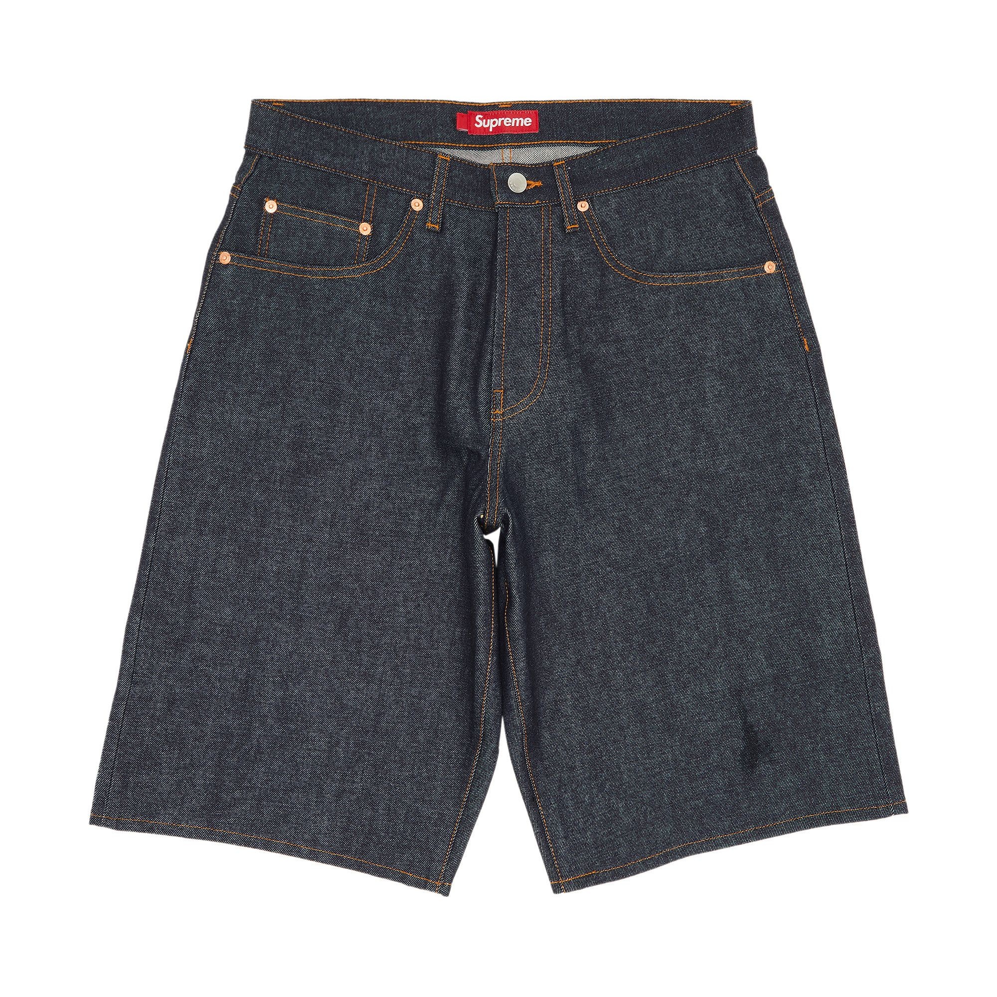 Supreme Supreme Rigid Baggy Selvedge Denim Short 'Rigid Indigo' | REVERSIBLE