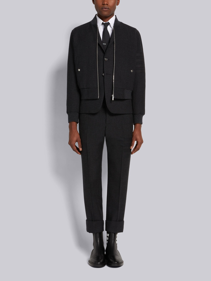 Dark Grey Thornproof Wool 4-Bar Classic Backstrap Trouser 4