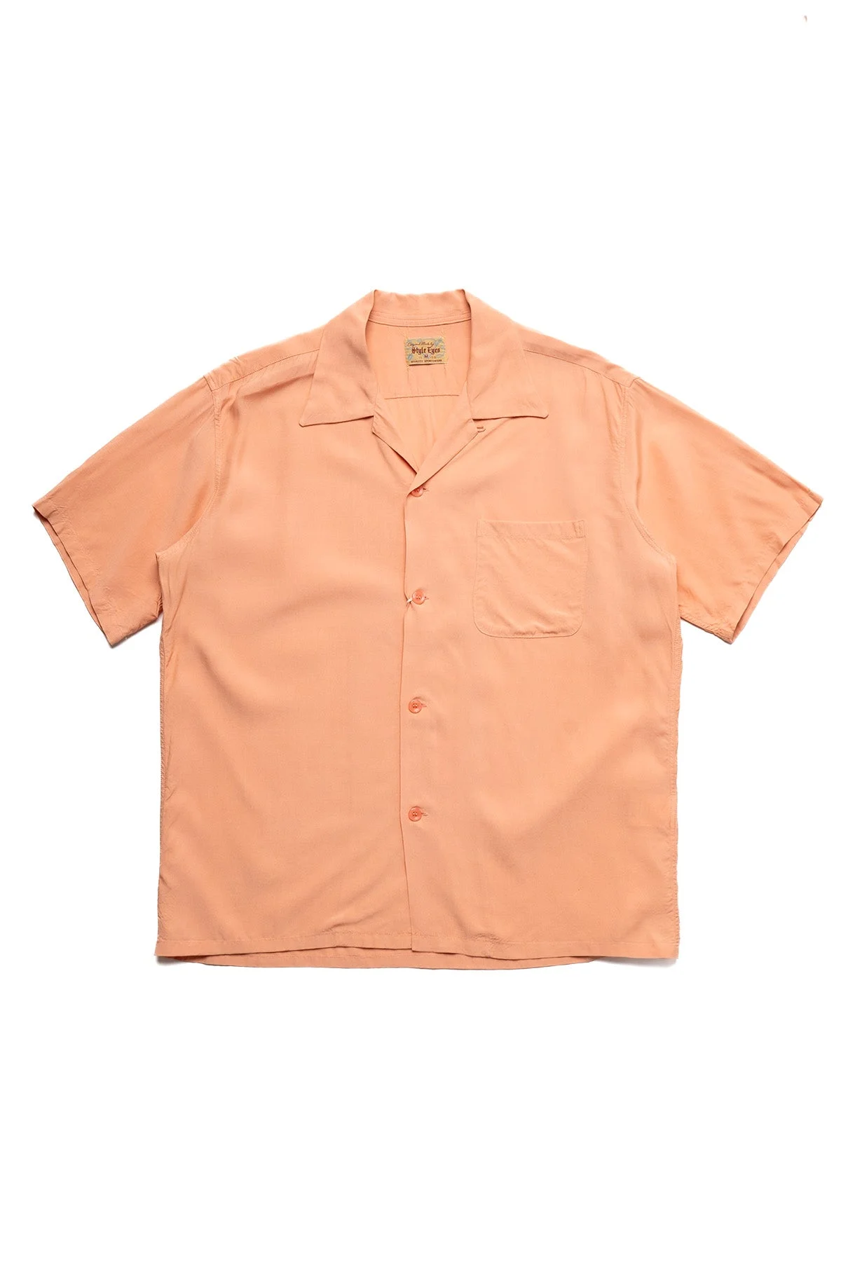 Rayon Bowling Shirt - Pink - 1