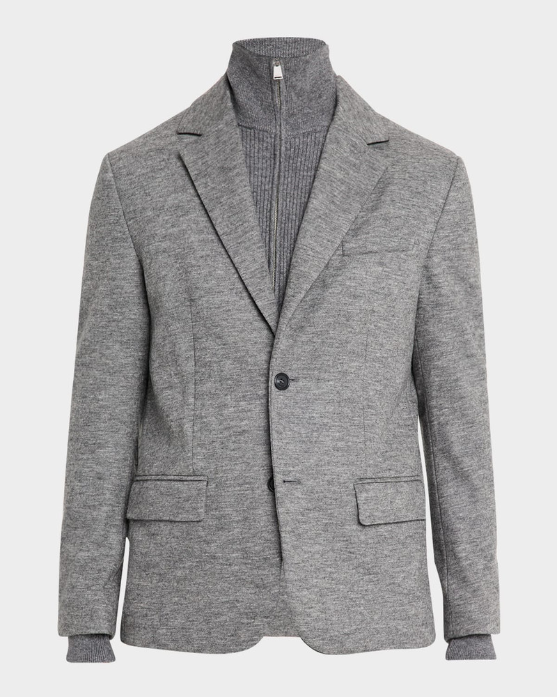 Men's Tristen Single-Breasted Wool Blazer 1