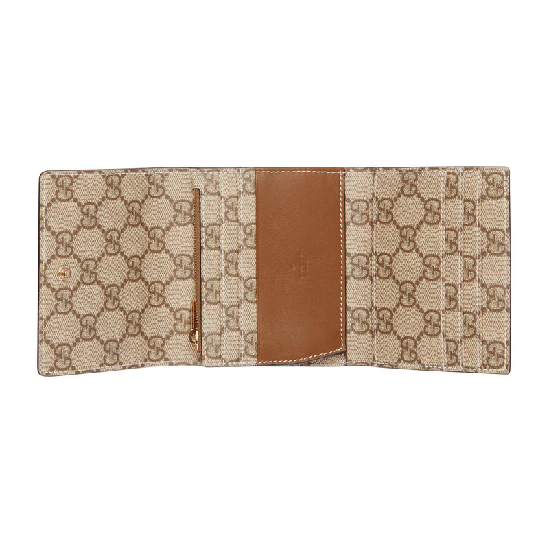 GUCCI Gucci GG Emblem Medium Wallet 'Brown Leather' 826716-AAEV2-2751 outlook