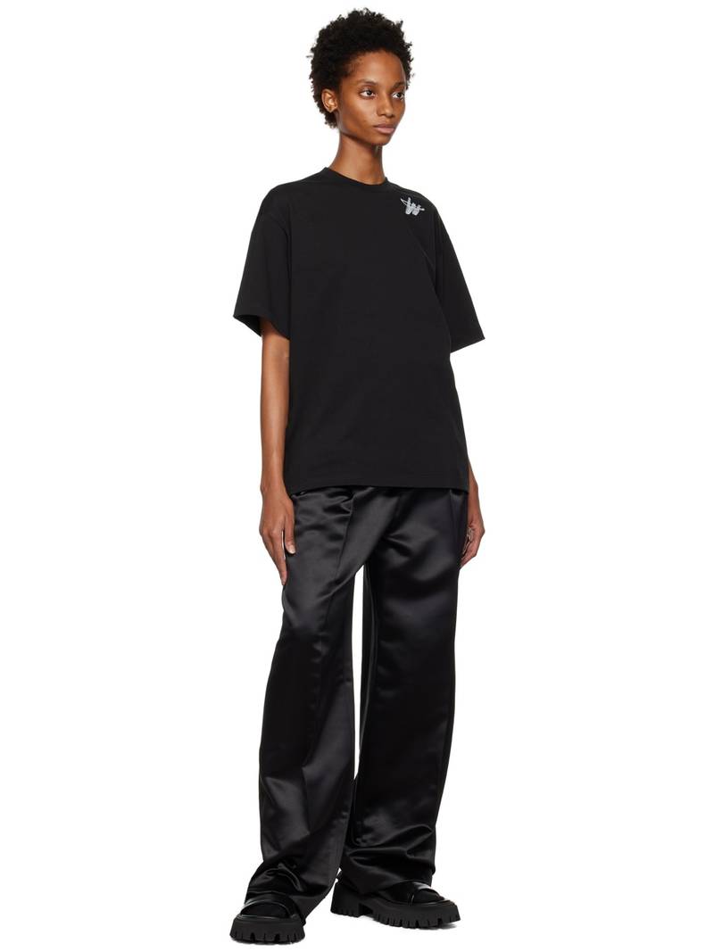 We11done Black Printed T-Shirt outlook