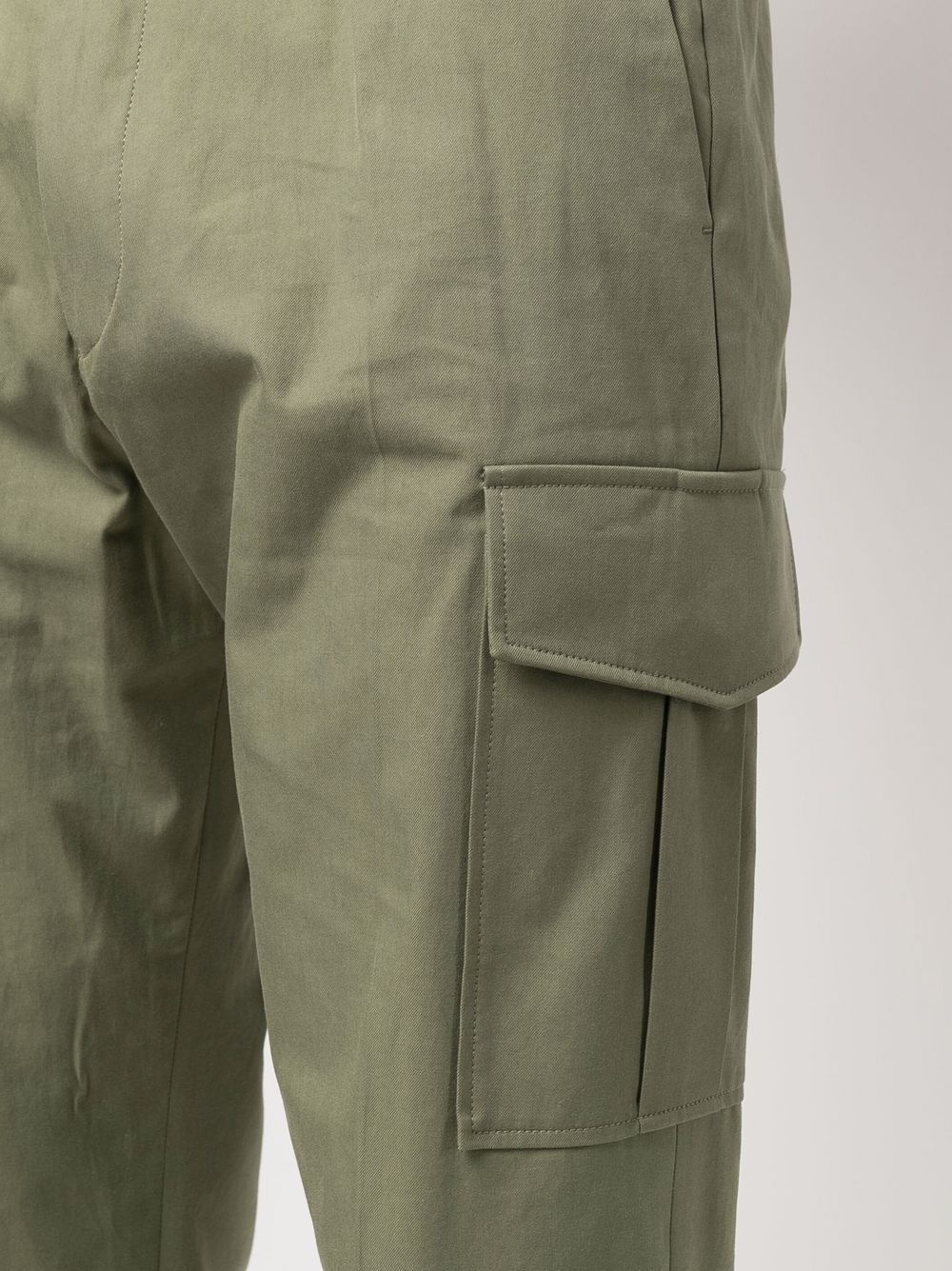 tapered organic-cotton cargo pants - 5