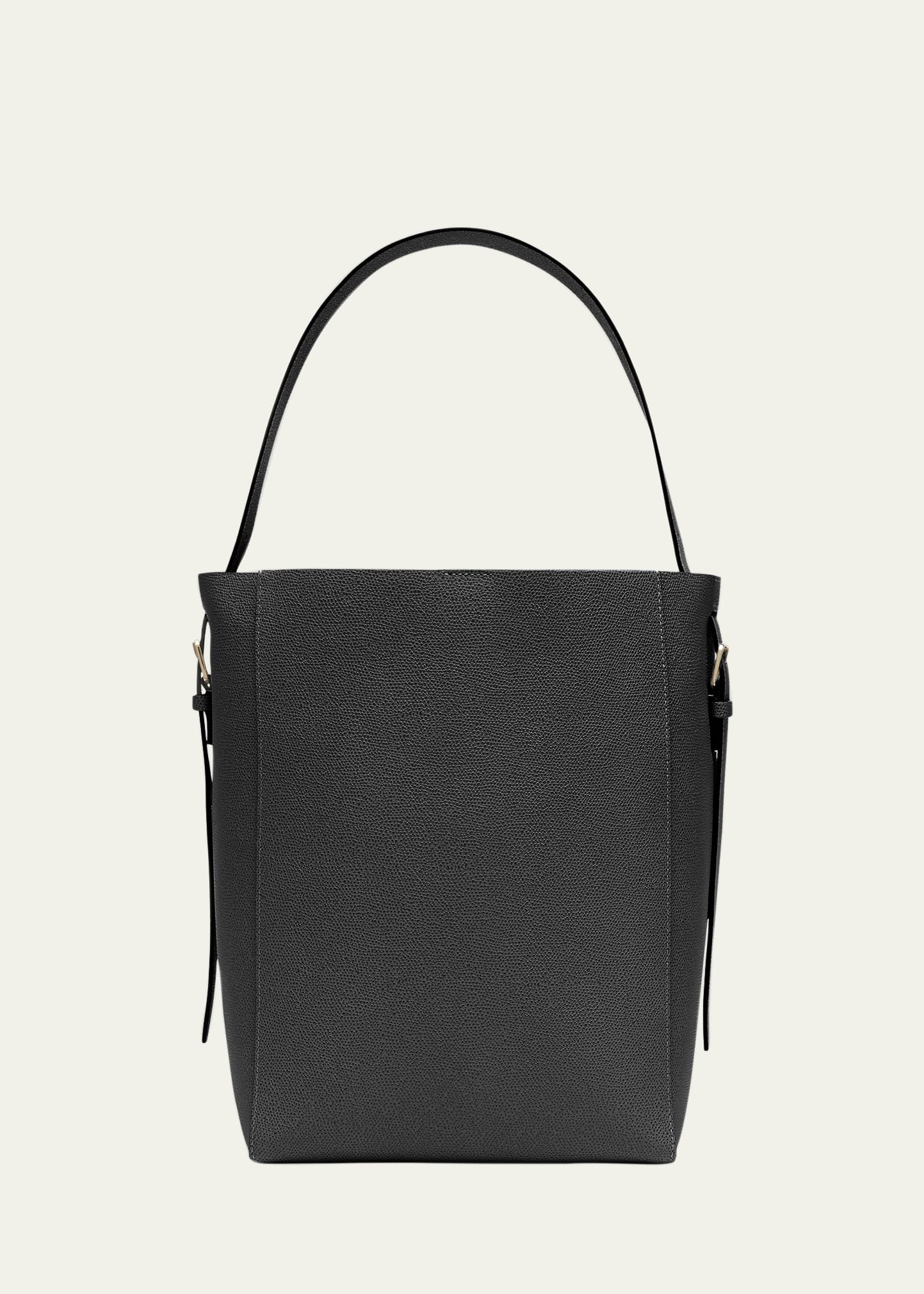 Secchiello Medium Leather Bucket Bag - 3