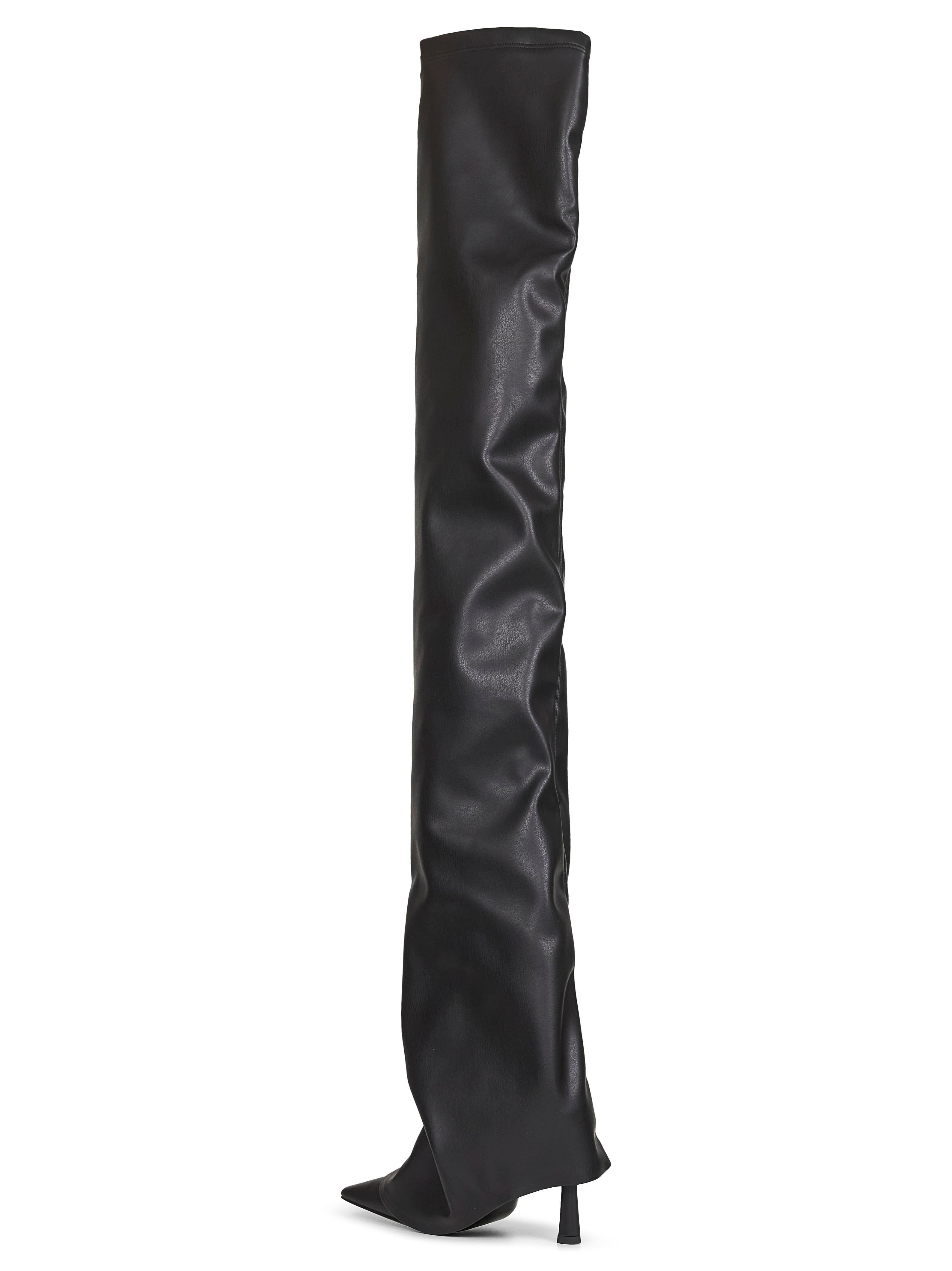 The Attico Women Black "Robin Otk" Thigh-High Boots - 4