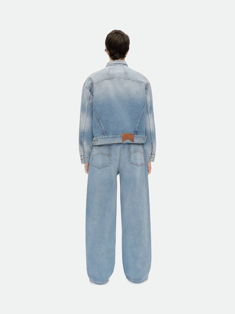 "PACK" LOGO WIDE LEG DENIM 4