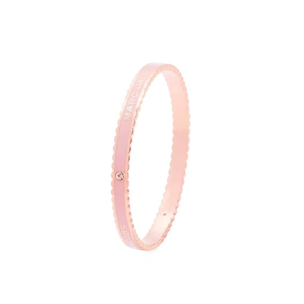 MARC JACOBS THE MEDALLION SCALLOPED ROSE GOLD BRACELET - 3