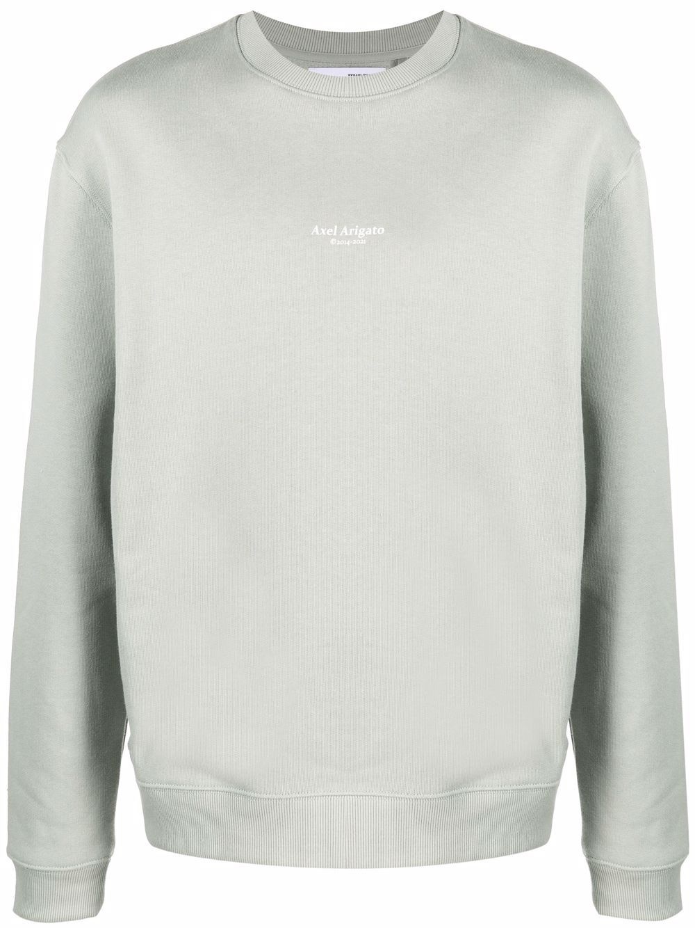 logo-print organic-cotton sweatshirt - 1