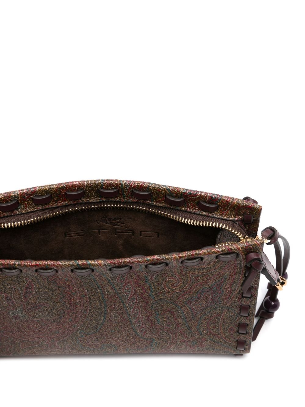 paisley-jacquard clutch bag - 5