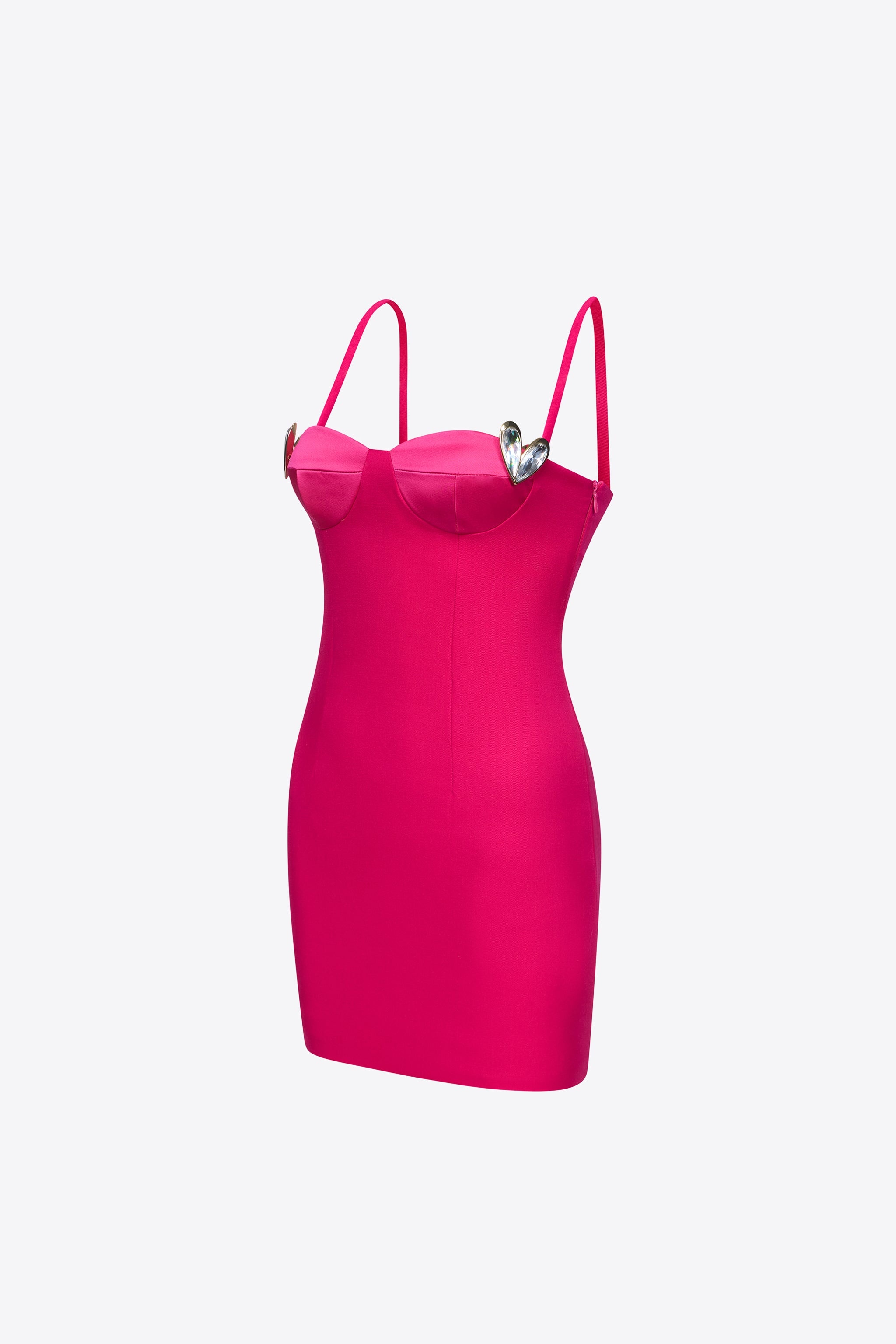 CRYSTAL HEART MINI DRESS - 2