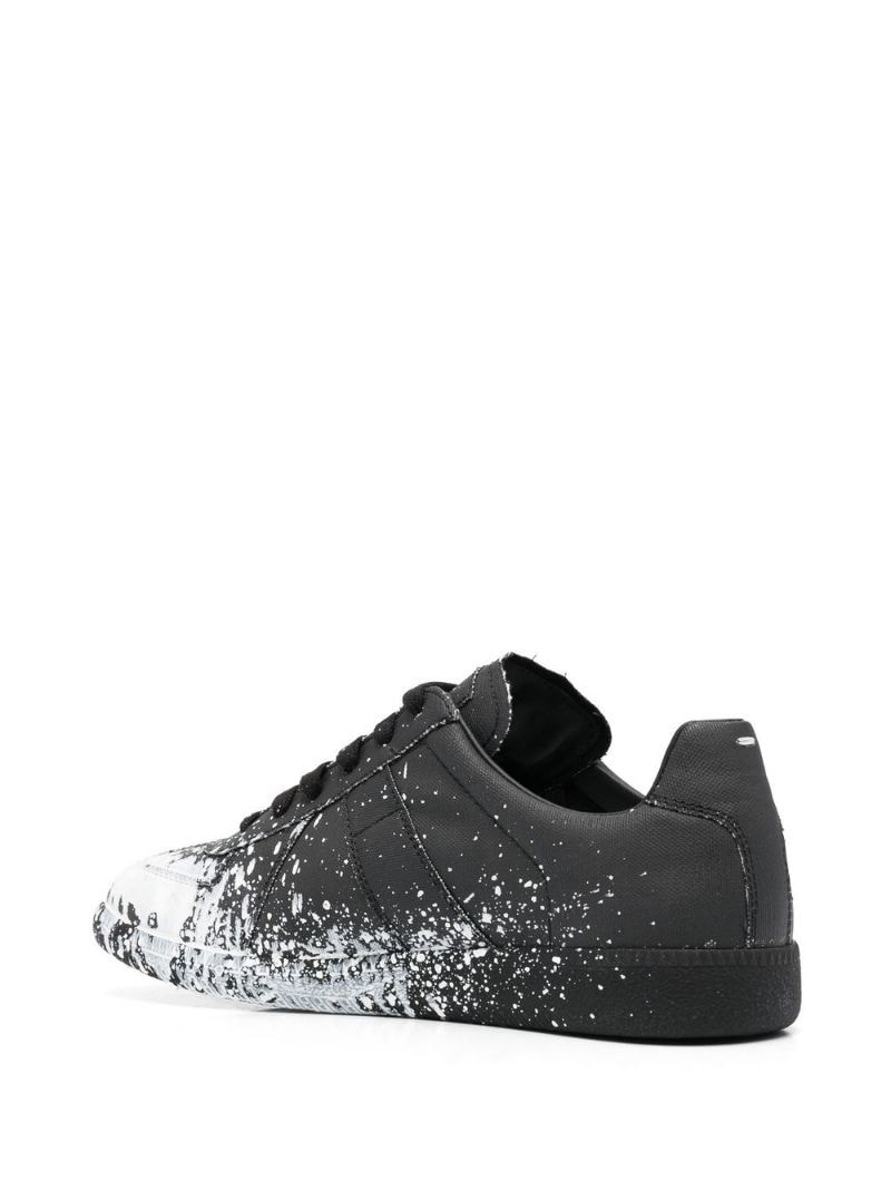 paint-splash low-top sneakers - 3