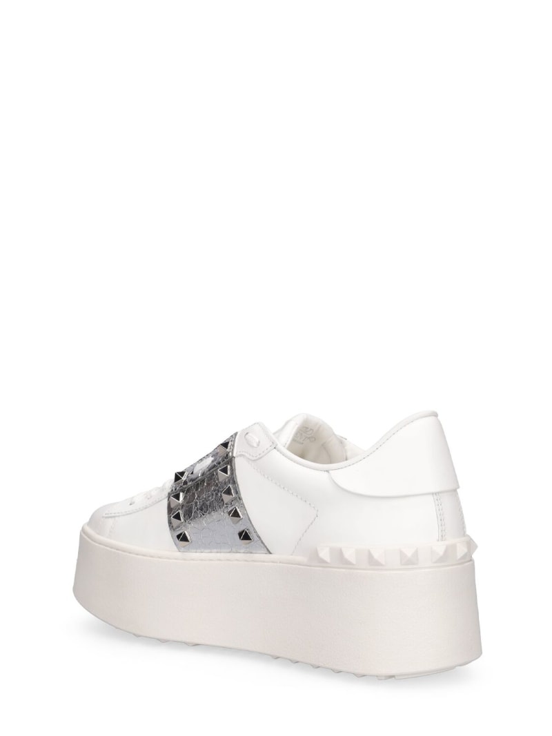 Rockstud Untitled leather sneakers - 4