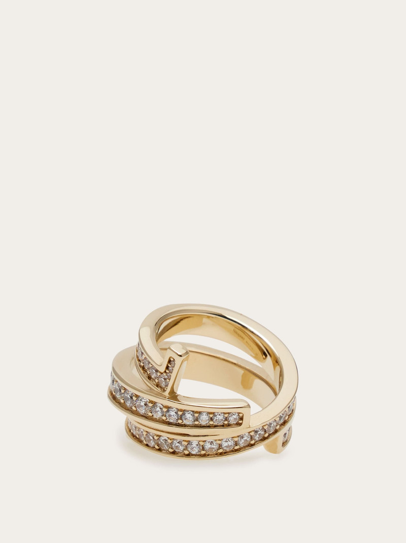 Gancini band ring - size 52 1