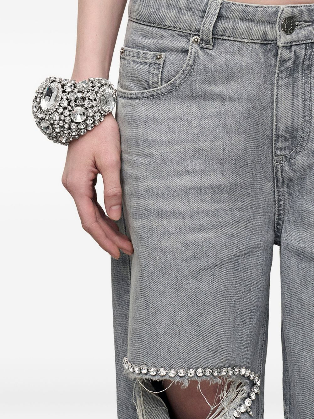 crystal cluster cuff bracelet - 2